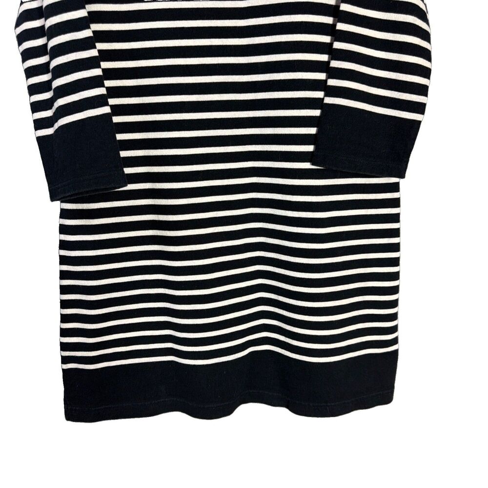 Anthropologie Allihop Dress Size Medium Blue and White Striped Boho Career - Picture 3 of 12